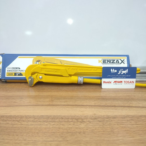 آچار لوله گیر (شلاقی) کنزاکس مدل دو دسته kpw-101 سایز 1 اینچ